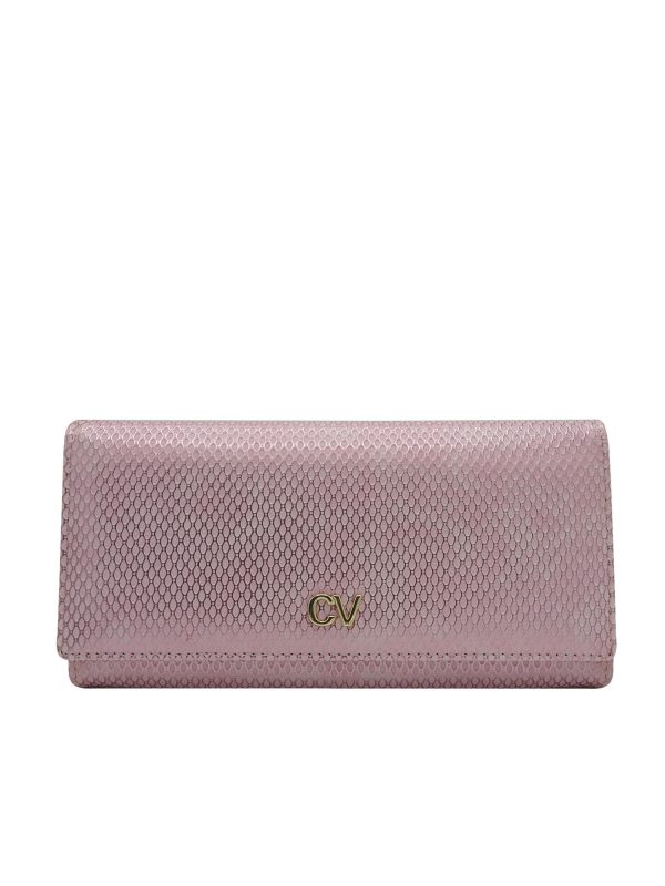 Pink oblong women's wallet