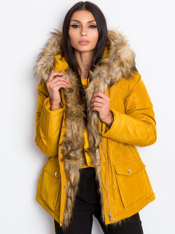 Dark Yellow Winter Jacket