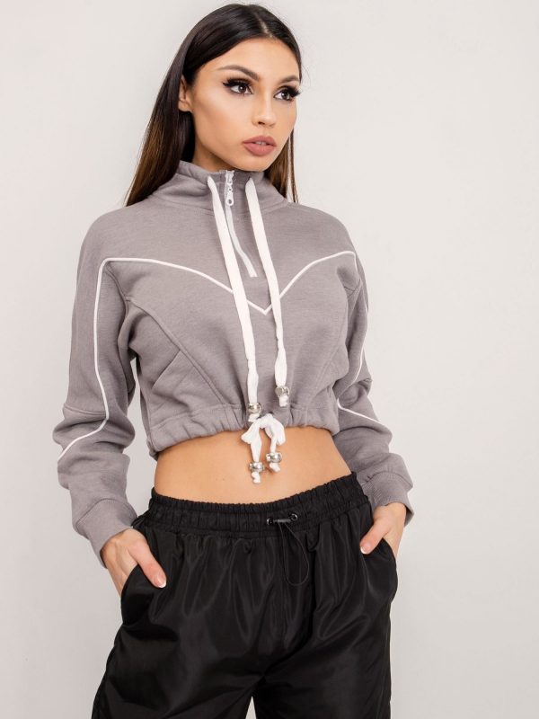 BSL Grey short sweatshirt