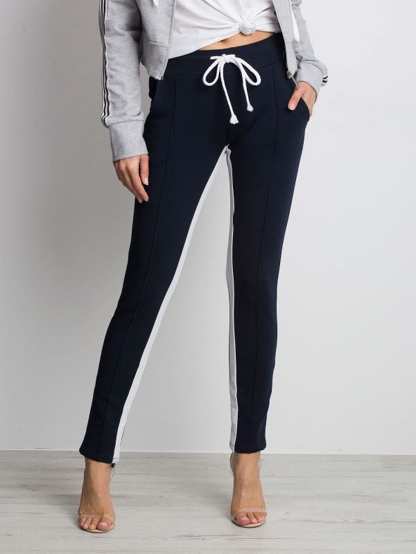 Navy blue Defined sweatpants