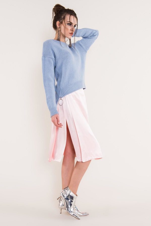 Light pink midi skirt BSL