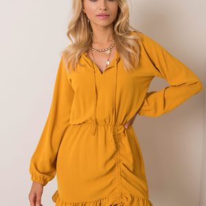 Dreaming mustard dress RUE PARIS