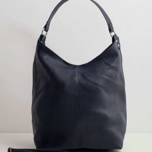 Dark Blue Soft Shoulder Bag