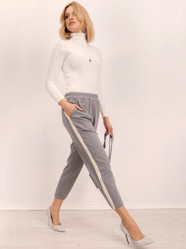 BSL Grey trousers with stripes