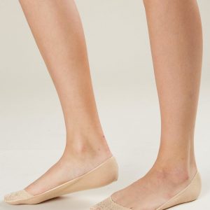 Beige ballerina socks