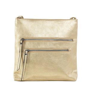 Gold bag with pockets