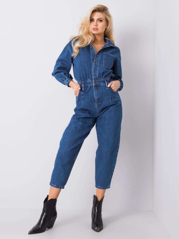 Blue denim jumpsuit Bethanie RUE PARIS