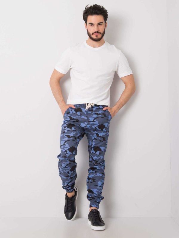 Blue camouflage men's trousers Luke