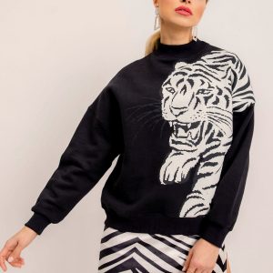 BSL Black Print Sweatshirt