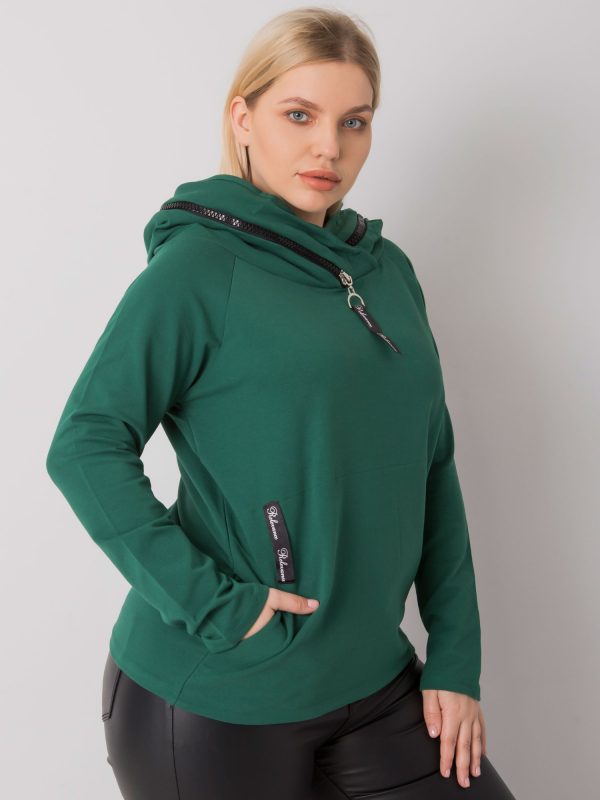 Akeiyla Green Plus Size Hoodie