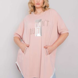 Dirty pink blouse plus size Clare