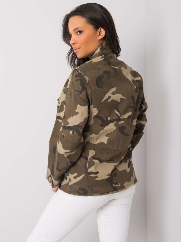 Khaki camouflage jacket Rochelle