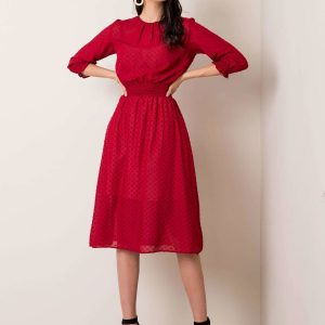 Burgundy Nancy dress