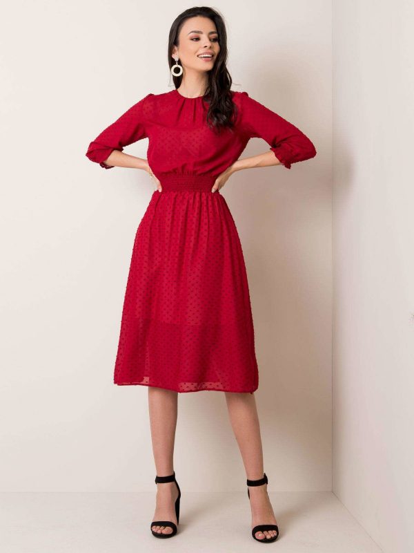 Burgundy Nancy dress