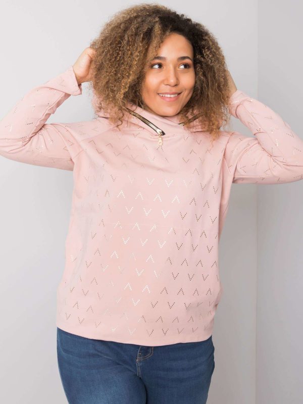 Dirty pink print sweatshirt by Frances