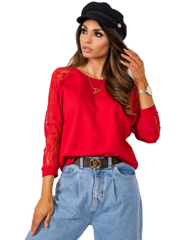 Red blouse Shangri RUE PARIS