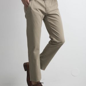 Beige Men's Chinos Pants