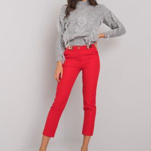 Red Elegant Beverley Trousers