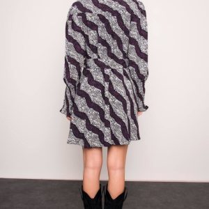 Purple dress with BSL patterns