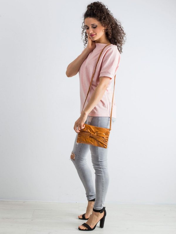 Camel bag with bow