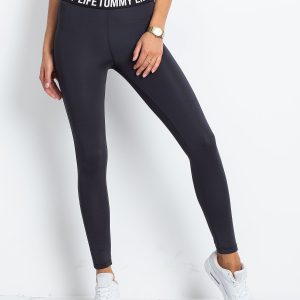 TOMMY LIFE Graphite White Leggings