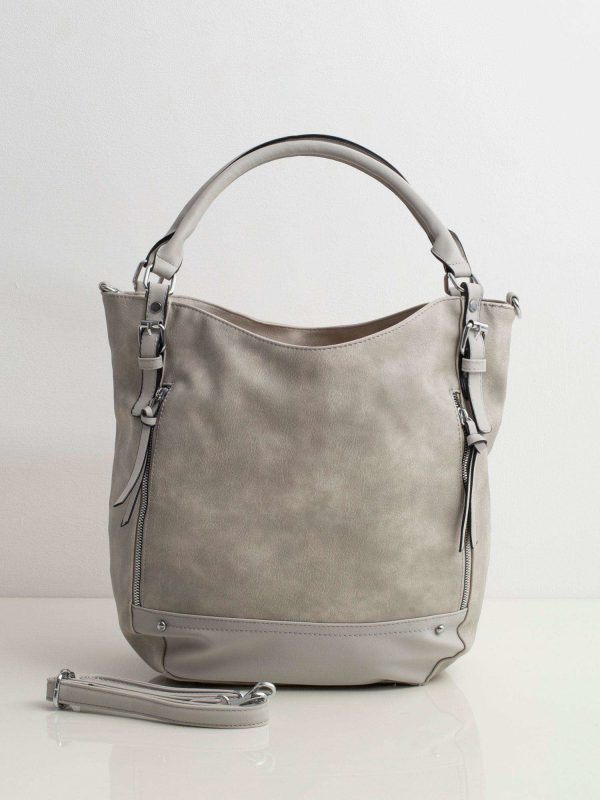 Grey women's city bag