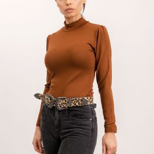 RUE PARIS Brown blouse Razzle