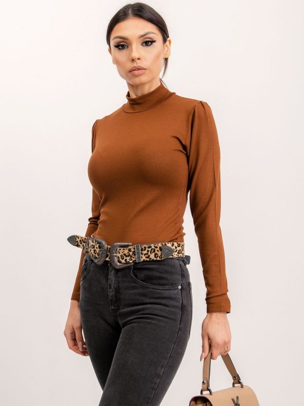 RUE PARIS Brown blouse Razzle