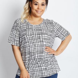 White Plus Size Blouse Suitably