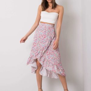 White Kensington Ruffle Skirt