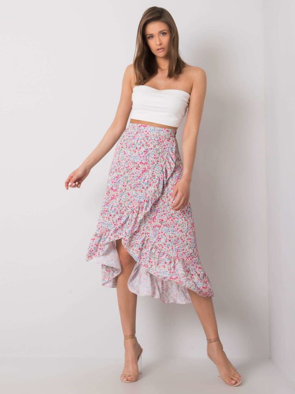 White Kensington Ruffle Skirt