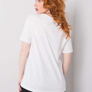 White T-shirt with print by Mabel