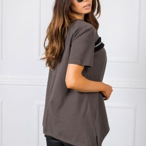 Khaki blouse Avery