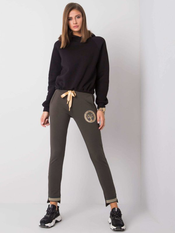 Dark khaki Simone sweatpants