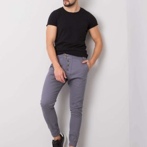 Dark Grey Men's Trousers Tony