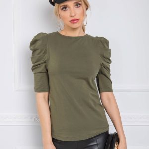 Khaki blouse Alessandra