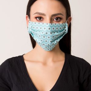 Grey-blue cotton mask