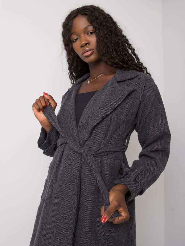 Dark Grey Coat with Karmina Binding