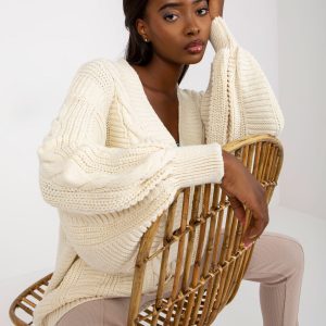 Light beige oversized cardigan RUE PARIS