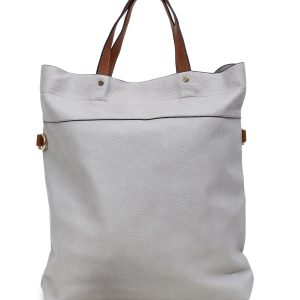 Grey City Bag with Detachable Strap