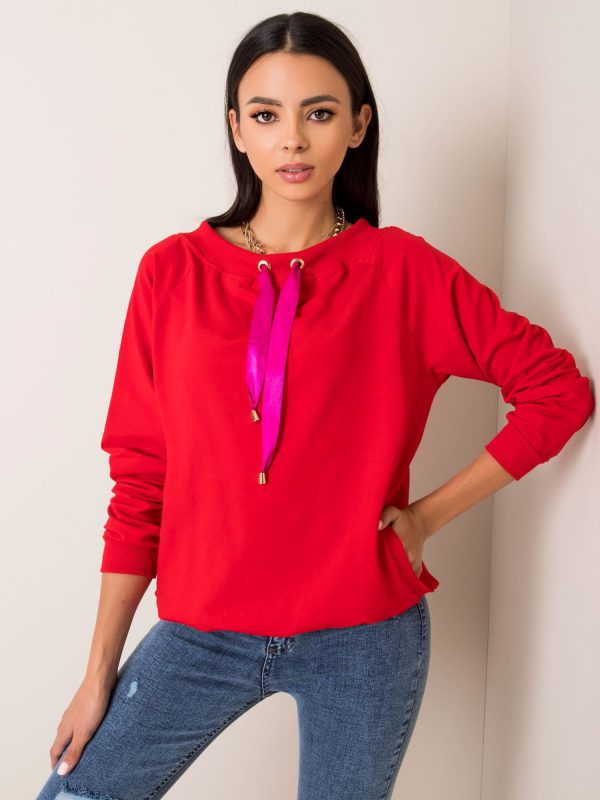 Red sweatshirt Aline RUE PARIS