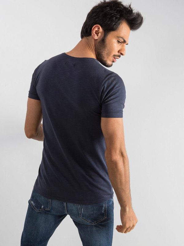 Navy blue t-shirt for men in cacti