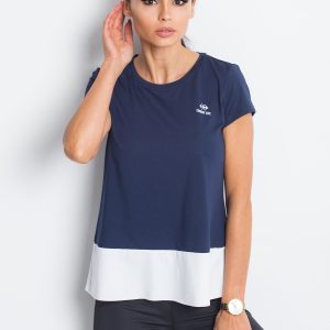 TOMMY LIFE Dark blue sports t-shirt