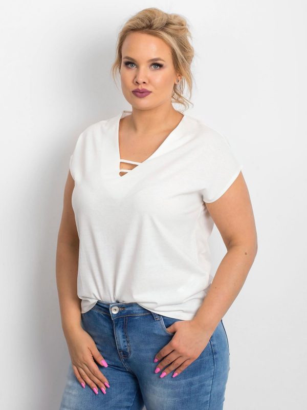 Ecru t-shirt plus size Darlyne