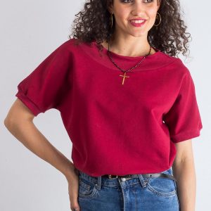 Burgundy blouse Lemontree