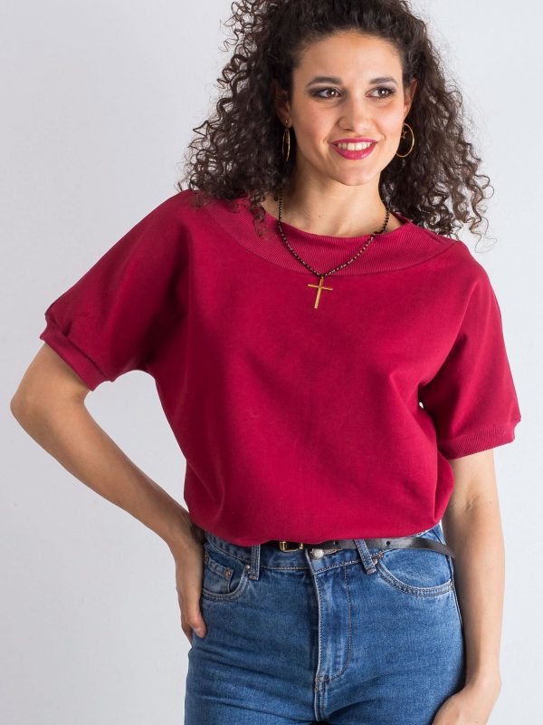 Burgundy blouse Lemontree