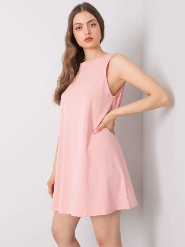 Dirty pink casual dress Susan RUE PARIS