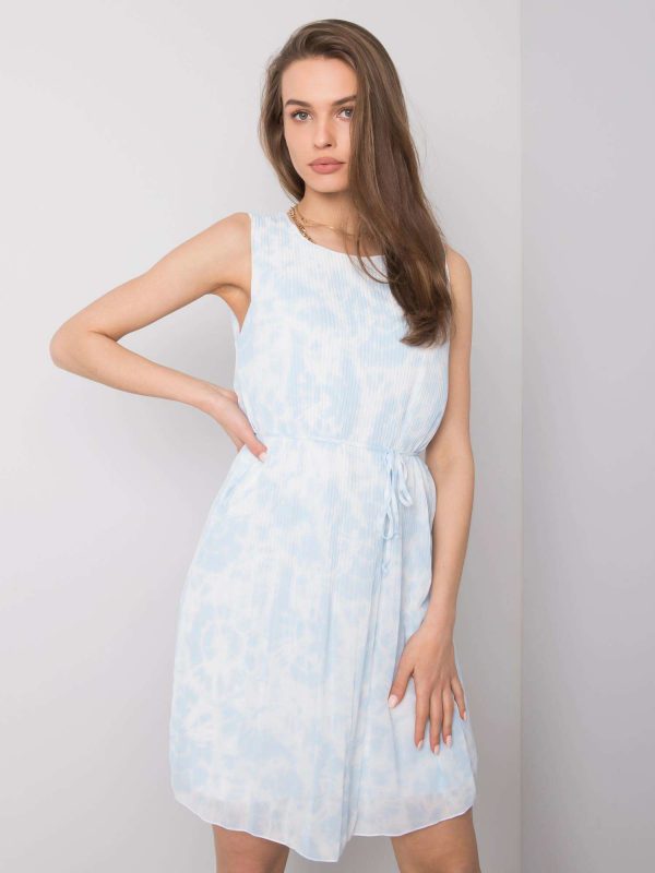 Light blue tie-dye dress Marina SUBLEVEL