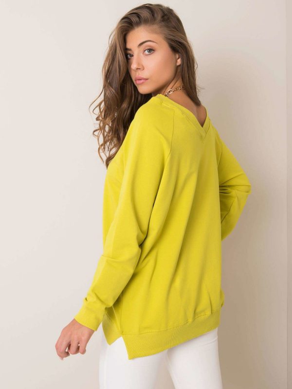 Lime sweatshirt Leila RUE PARIS