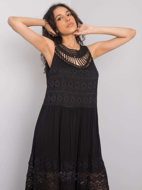 Gabrielle Black Casual Dress